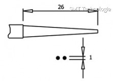 Úchopové kleště PN 5025/2 D, ploché, ESD