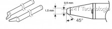 Pájecí hrot A1388 (CHIP 0,5C) pro termokleště FX-8804