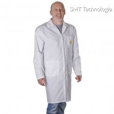 ESD laboratorní plášť, bílý, velikost XS, 72150