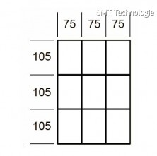 Vnitřní přihrádky do zásuvek MOD62, 9 přihrádek 75x105mm