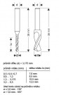 Vrták na DPS 400202 80001, karbid wolframu, ø2,8mm