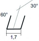 Pinzeta na SMD, 1,7mm, 115mm