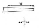 Úchopové kleště PN 5025/1 D, ploché, ESD