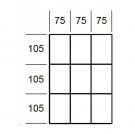 Vnitřní přihrádky do zásuvek MOD62, 9 přihrádek 75x105mm